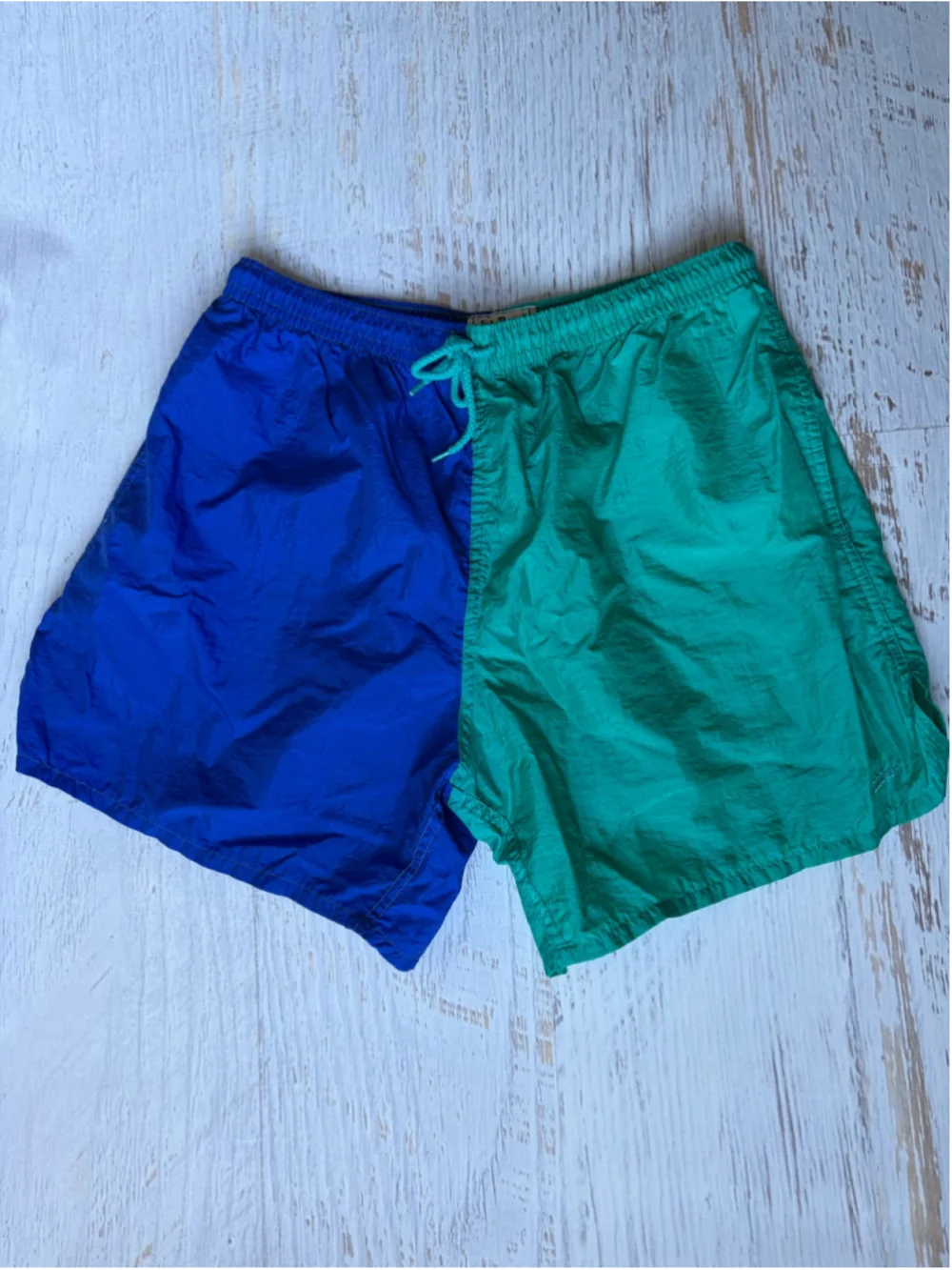 Men's Vintage L.L.Bean Athletic Shorts L Blue Green
